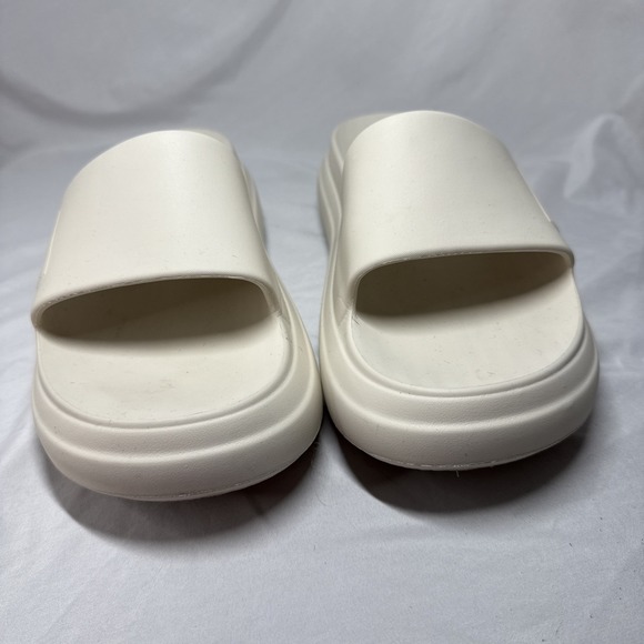 Billabong Cloud Cushion Slides White Chunky Platform Womens Size 10 B Runs Big! - Picture 4 of 10